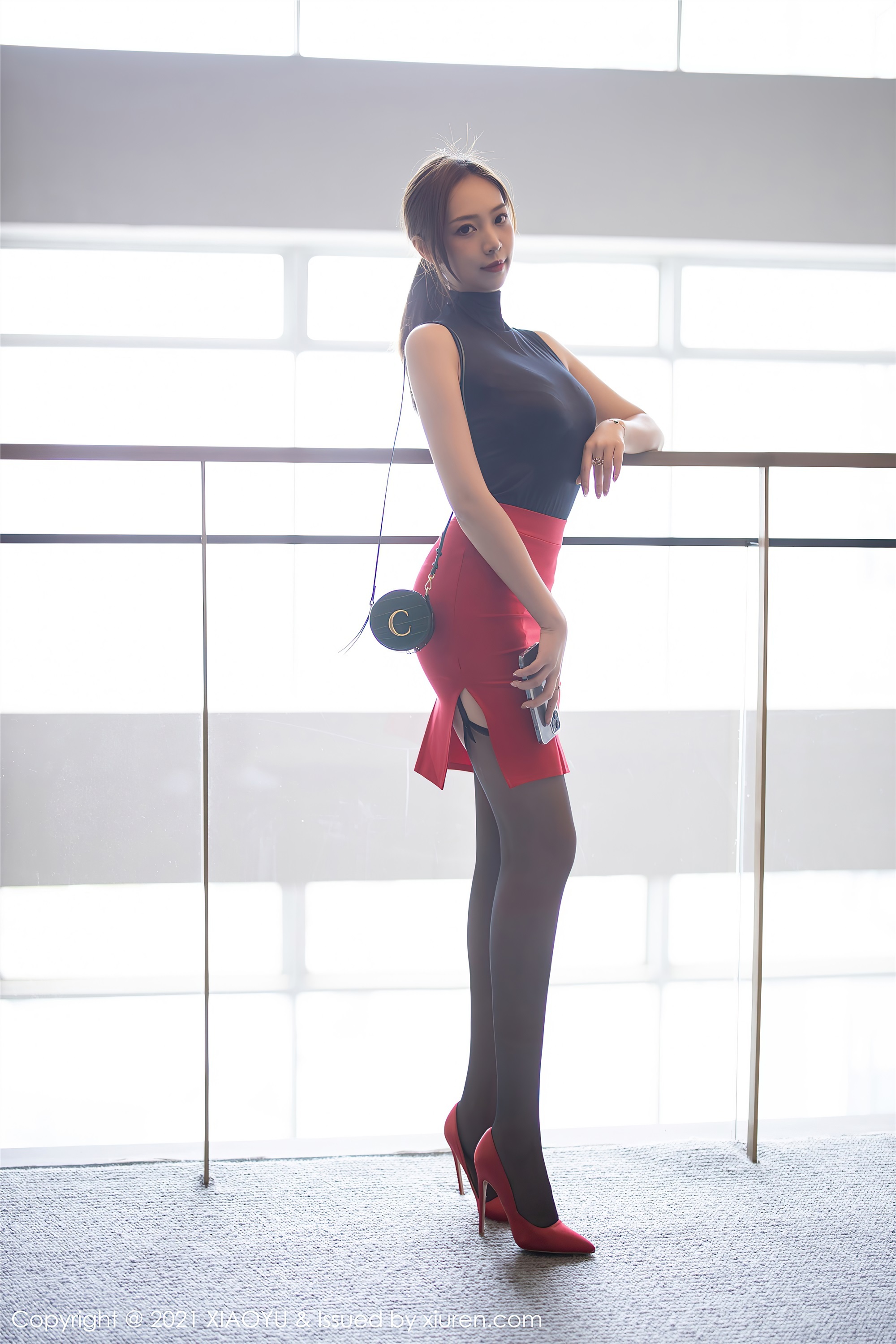 XIAOYU语画界  2021.03.18 VOL.491 郑颖姗Bev 黑丝 丰满